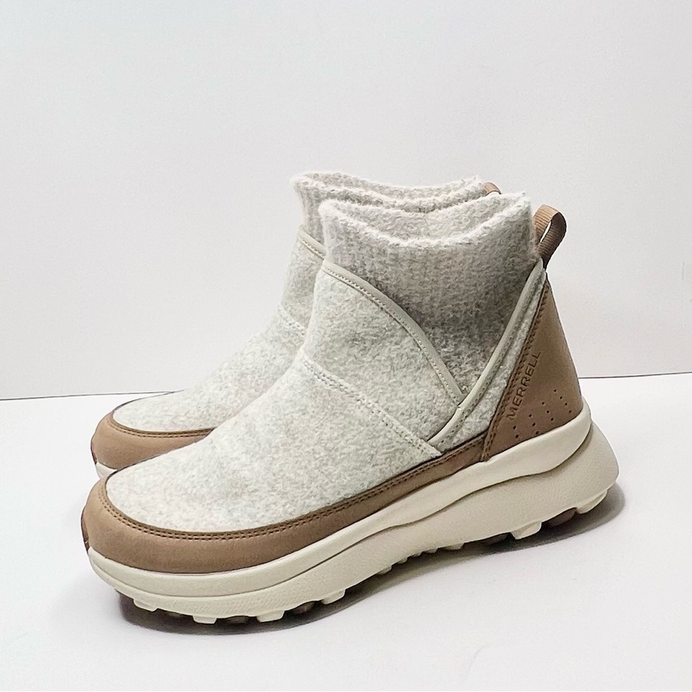 NEW Merrell Cloud Renew Bluff Bootie Oyster Size 7.5 - Picture 3 of 9